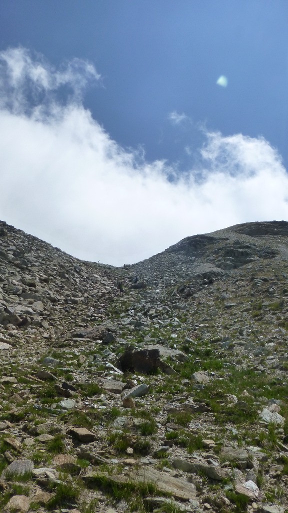 Portage immonde sous le Colle delle Brune