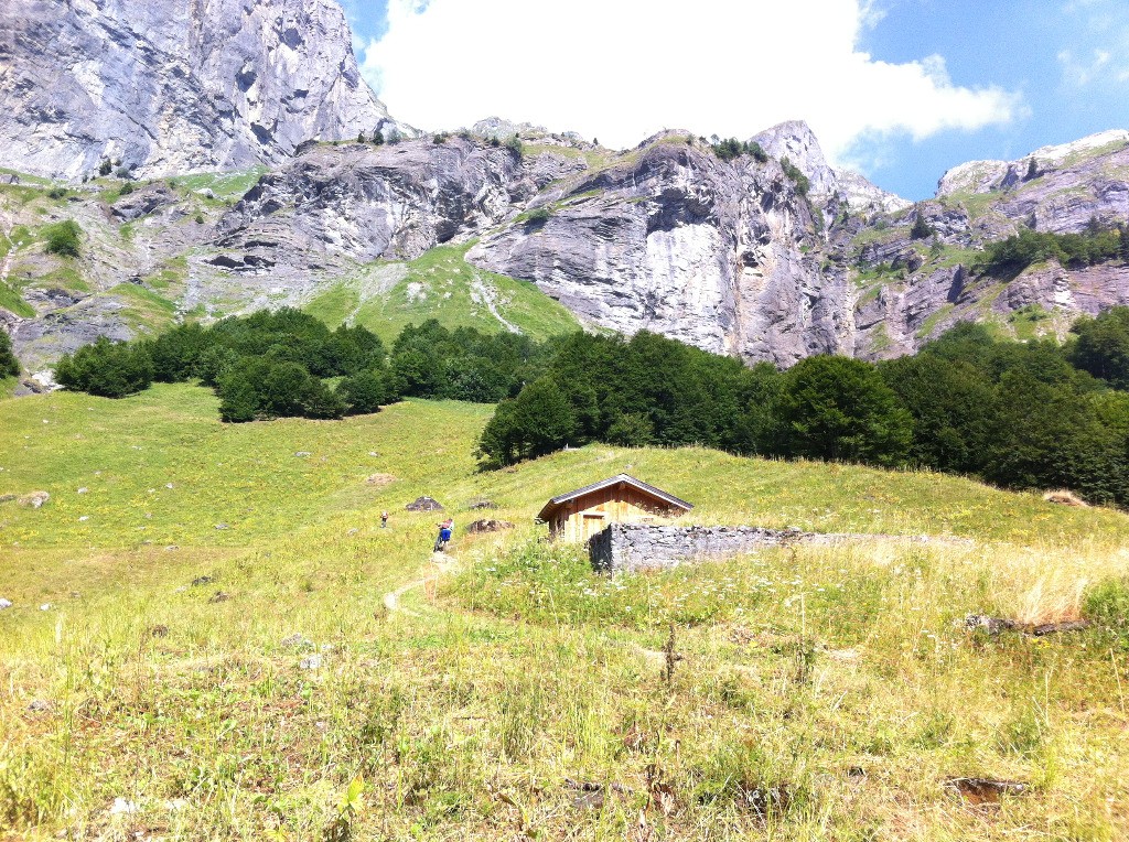 Au-dessus du chalet du Boret