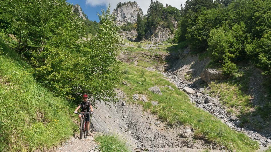 Traversée vers le chalet du Boret