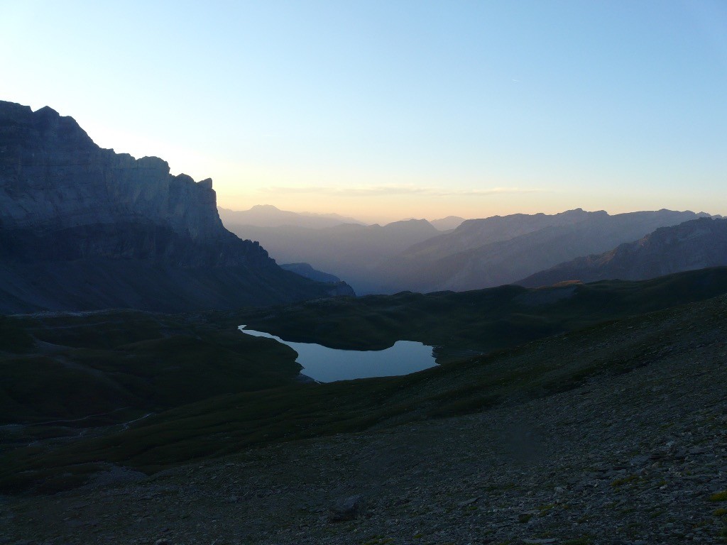 Lac d'Anterne : il est temps de rentrer !