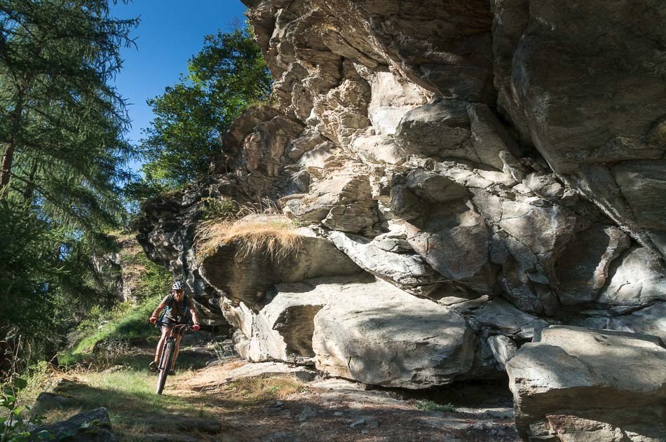 Descente sur Evolène