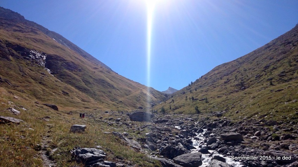 vallon du Fond en direction de Pointe St Michel. Non roulable!