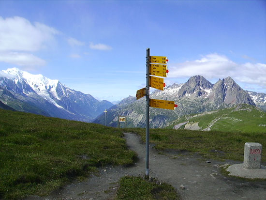 Col de Balme : Col de Balme, plusieurs options de descentes