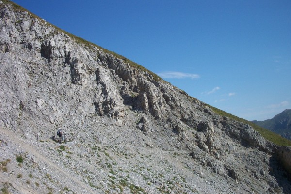 Traversée craignos : Ca commence doucement, la première descente !