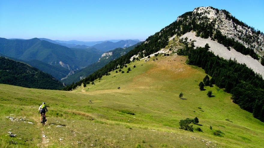 col Lachau : Joli col paisible, séquence "freeride" dans l'alpage