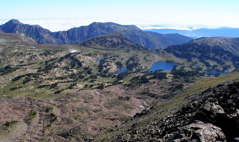 Col des Pérics : Vue sur les Camporells