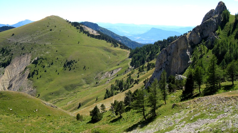 #15 Col de Lauteret : Vue plongeante sur le cheminement juste avant d Col de Lauteret : Vue plongeante sur le cheminement juste avant d'arriver au col de Plate Contier