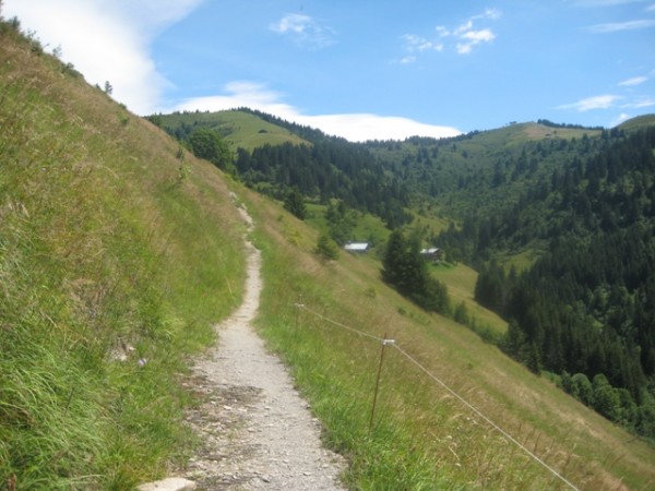 #5 vers le col du Jaillet : ST a la montée du col du Jaillet, Christomet en haut a droite vers le col du Jaillet : ST a la montée du col du Jaillet, Christomet en haut a droite