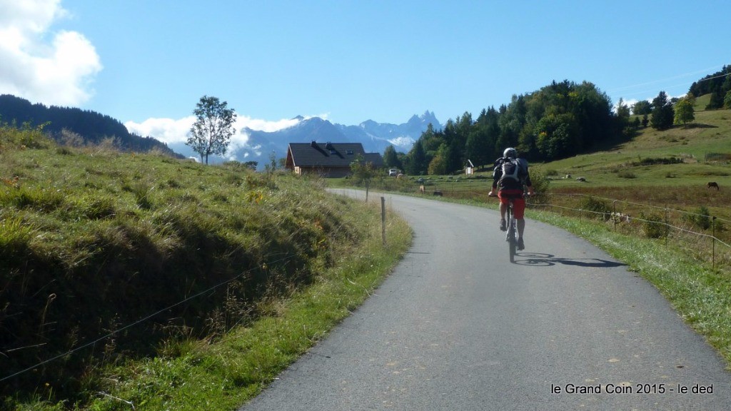 arrivée au col du Chaussy