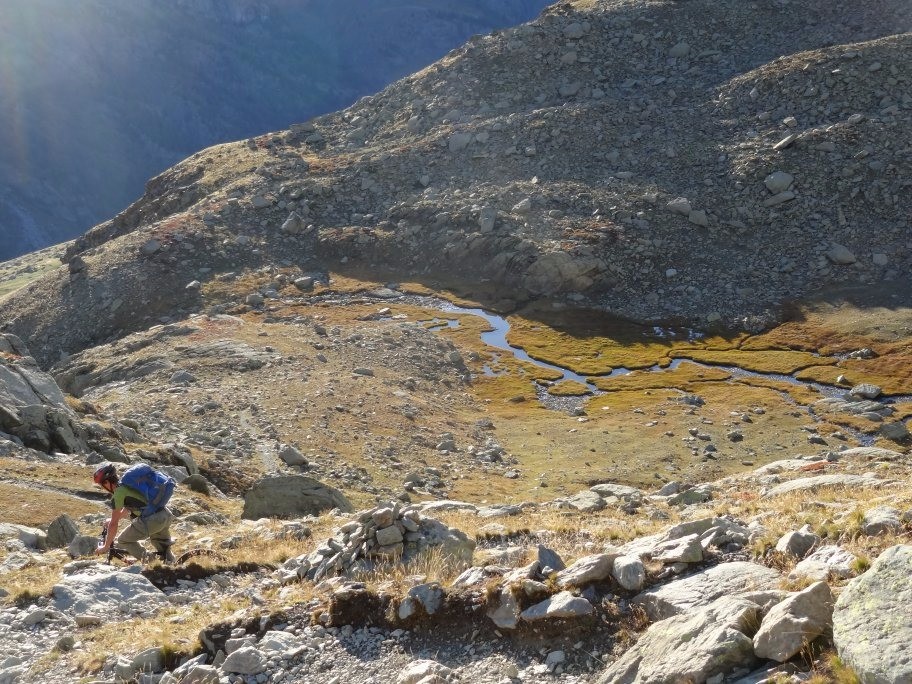 descente versant Queyras