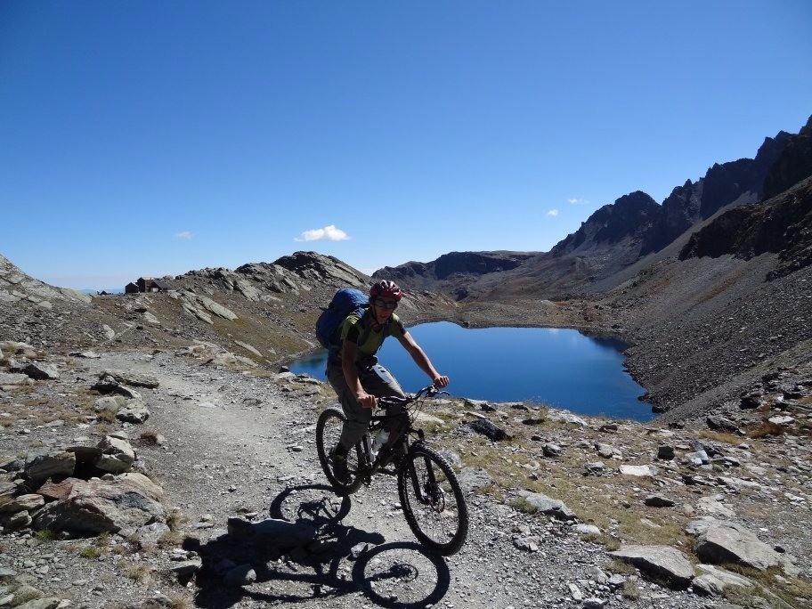 en montant au col Viso au dessus de Q. Sella