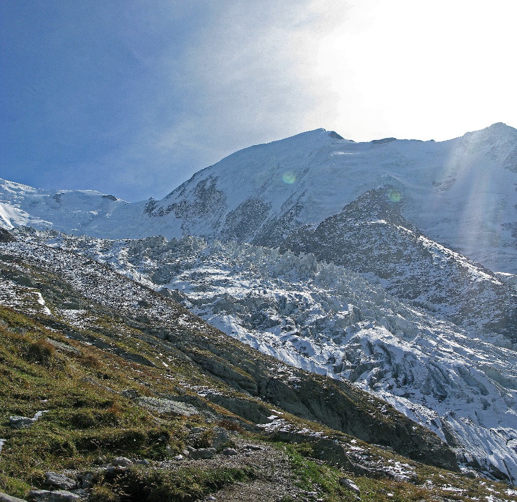 Glacier et face N de l'aiguille de Bionnassay