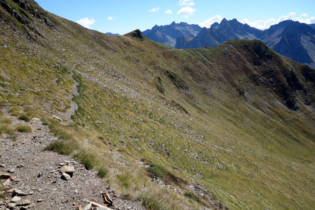 Petite traversée (roulante) après le col de la Bonida.