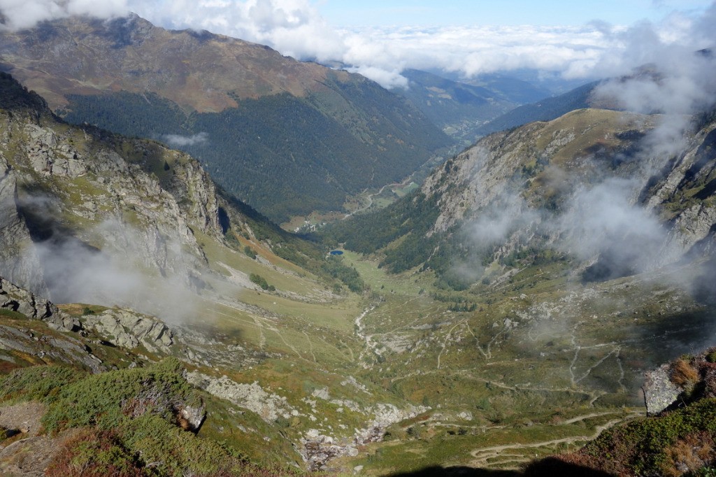 Sentier de descente sur le Chiroulet: plus difficile qu'il en a l'air...