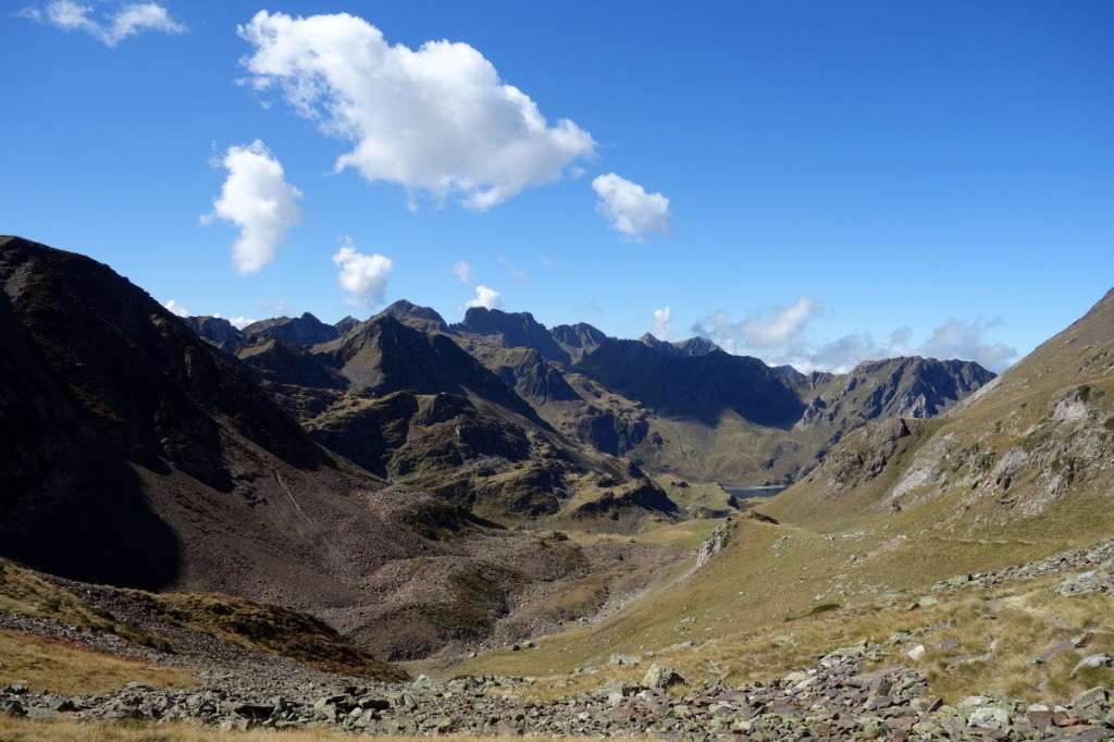 du col d'Aoube: Pène Taillade, Soum de Lascours, lac Bleu