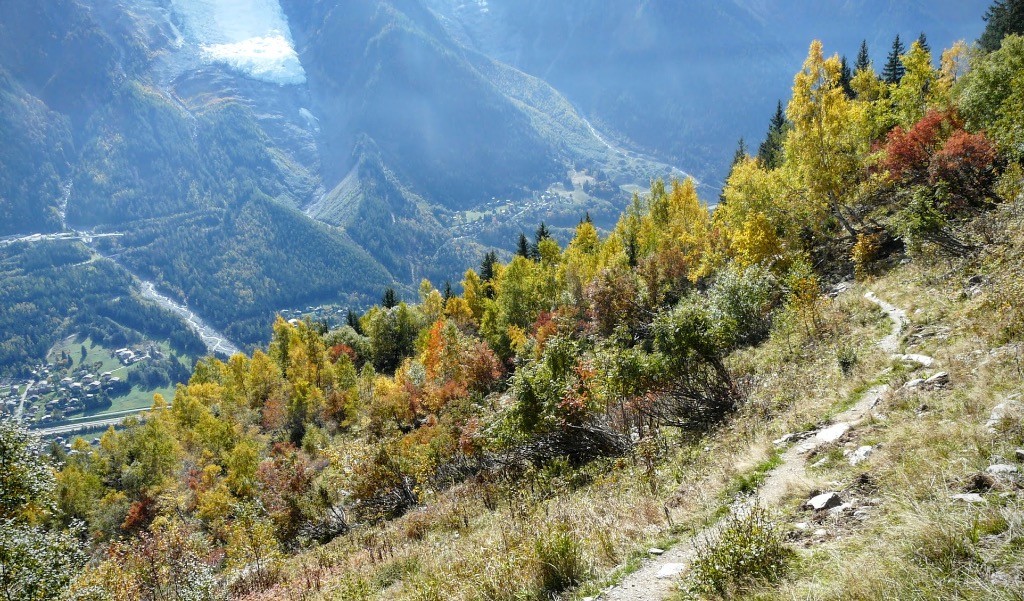 Plus bas, le sentier déroule plus facilement