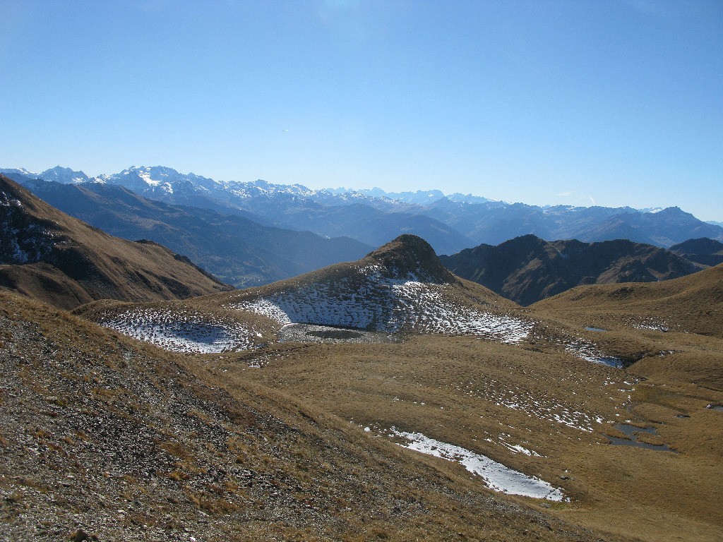 Col de Corne Noire, lac du Grand Gau