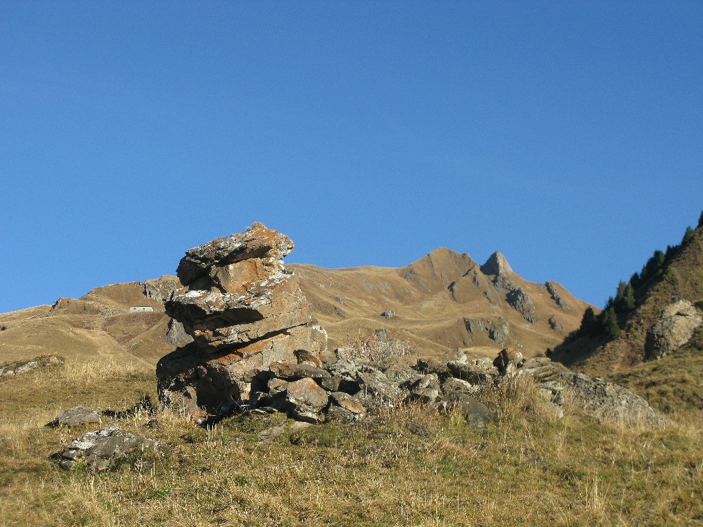 Piste du Cormet, vue sur le Mt Coin