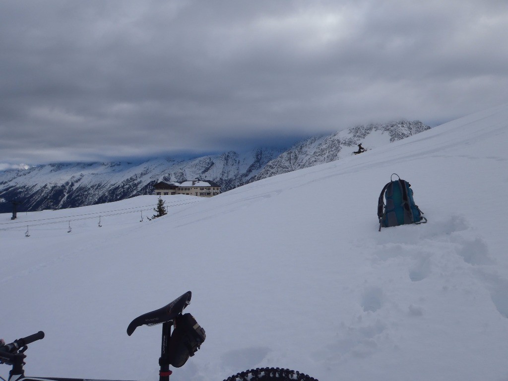 Les pistes de ski des Houches, un bon coup de froid et c'est parti pour la glisse.
