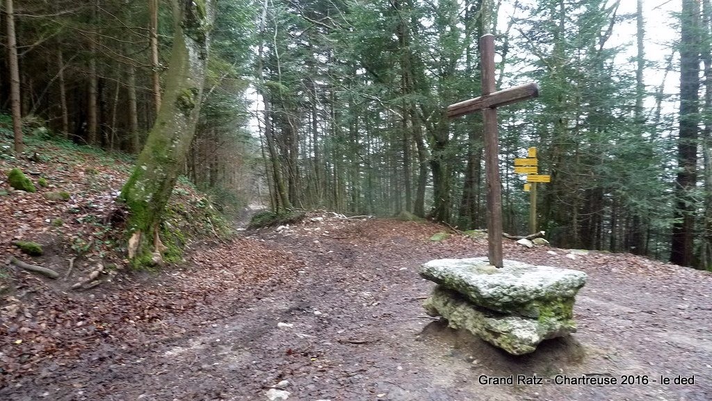 Croix des Traverses - piste du sentier de descente !!