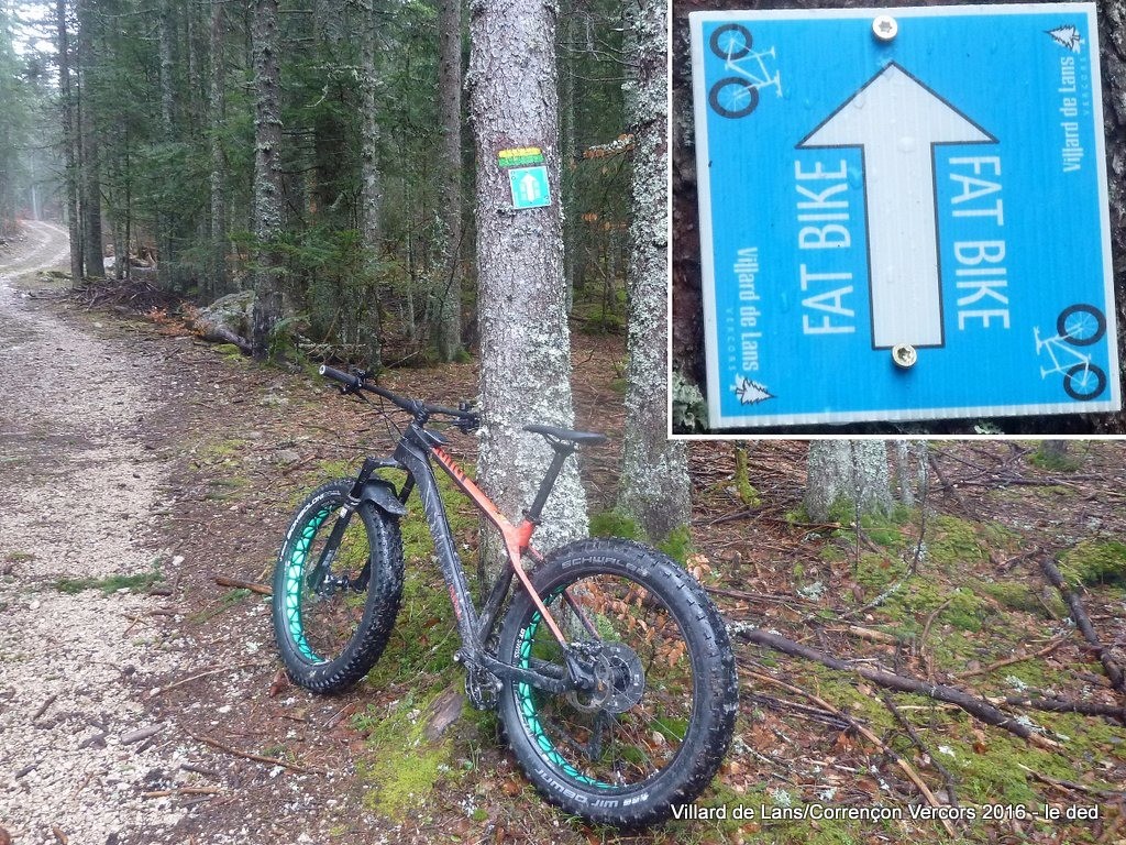 le FatBike se démocratise. Enfin les itinéraires ...