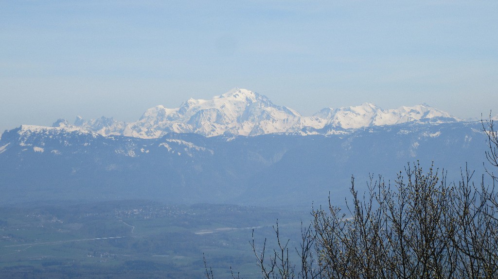 Un Mt Blanc plutôt bien dégagé aujourd'hui