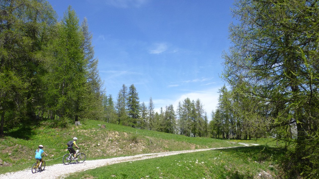 Montée sur piste bien