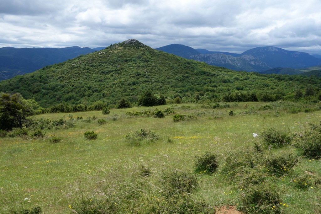 Sur les hauteurs de Malabrac en descendant vers Caudiès de Fenouillèdes