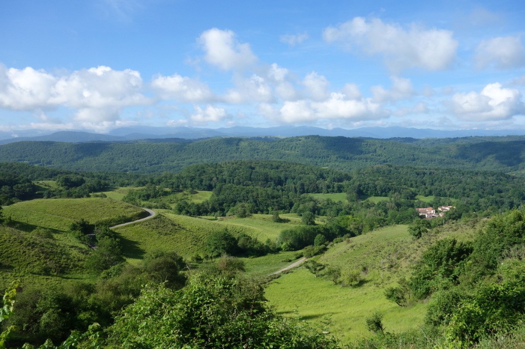 Les Pyrénées depuis les collines du Plantaurel