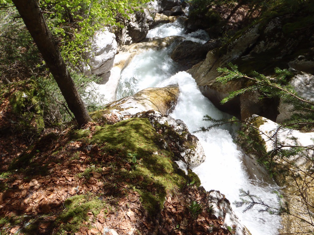 Cascade de la Diomaz, pour approcher les chutes, il faut passer de l'autre côté accessible uniquement à pieds.