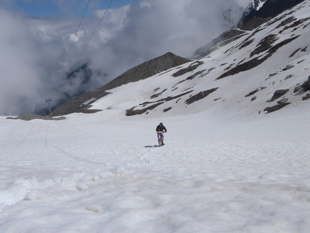 La piste de ski de Bochard : Toute la descente faite à 100% sur le VTT, un régal.