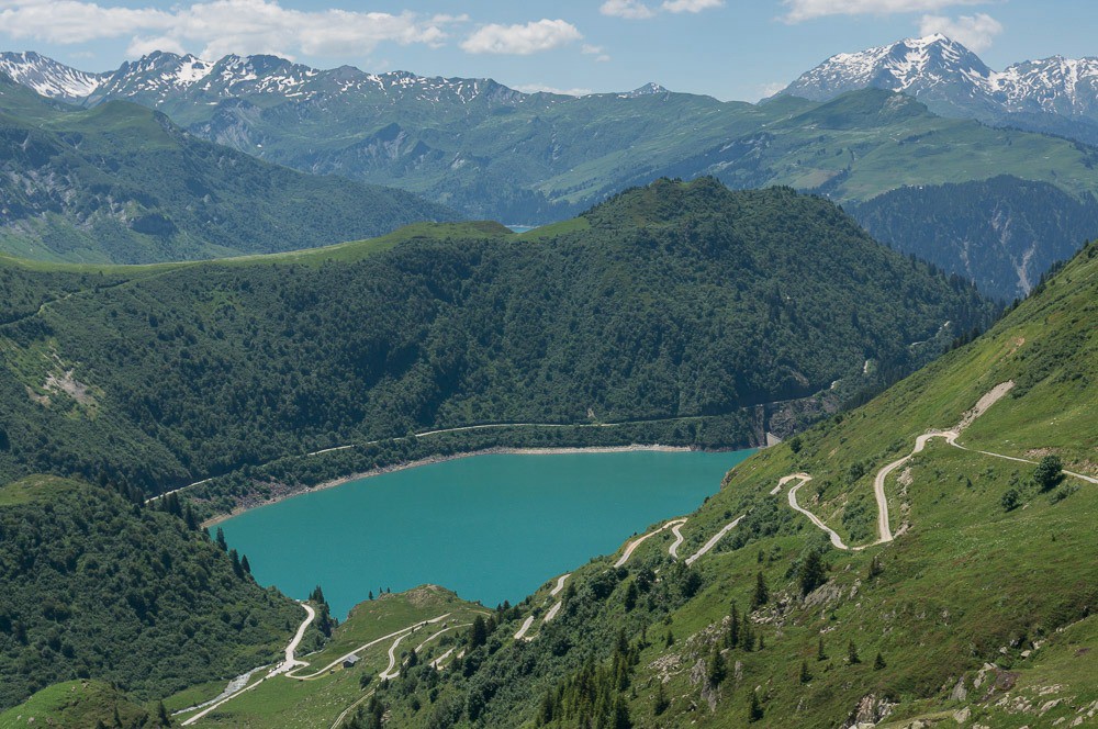 Lac de la Gitte et la piste empruntée