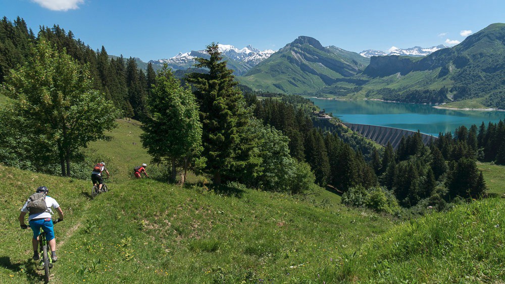 Direction le lac de Roselend