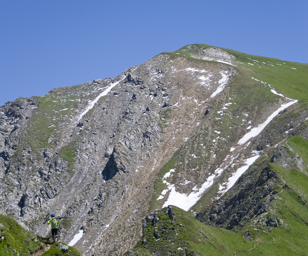 Dans la montée à la Pointe de Combe bénite