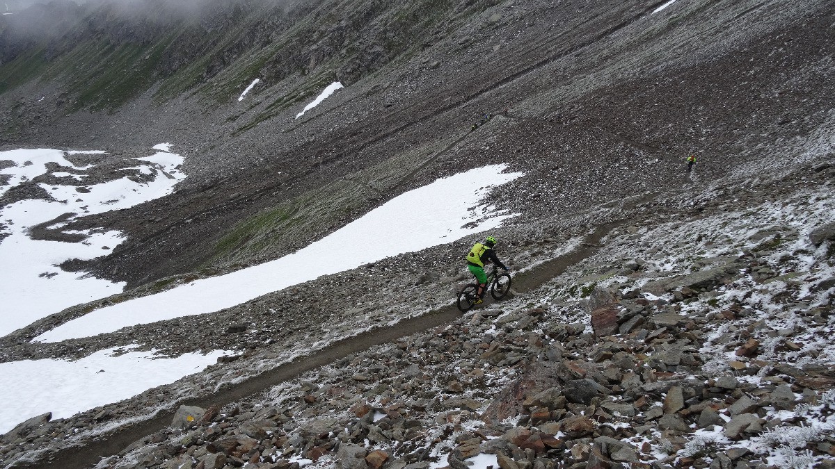 début de la descente sur Arolla