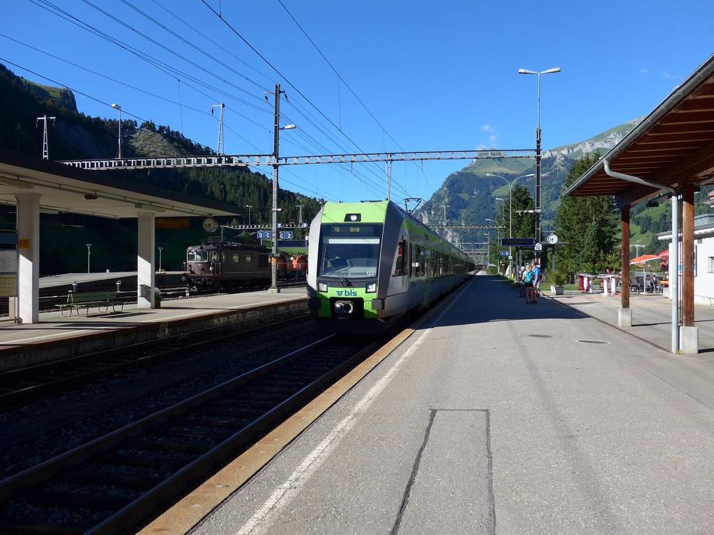 Retour en train par le tunnel