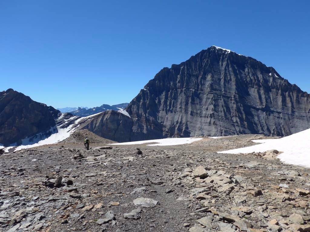 Descente face au Balmhorn