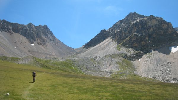 Col du Vallon : Dernier replat avant le bon portage