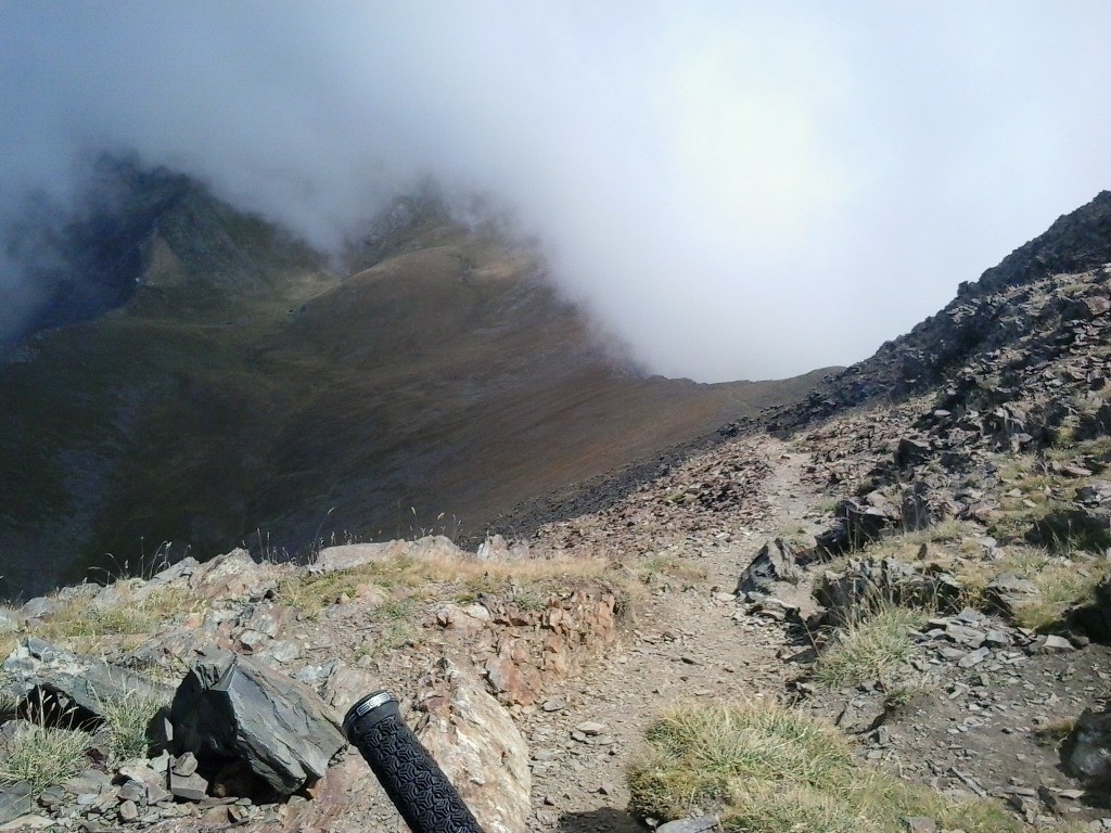 Début de la descente un peu cassant