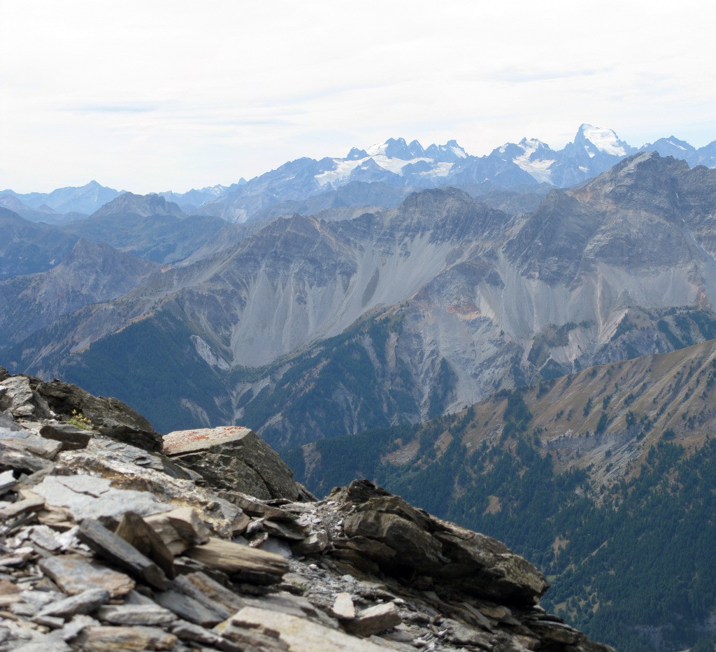 Vue sur les Ecrins