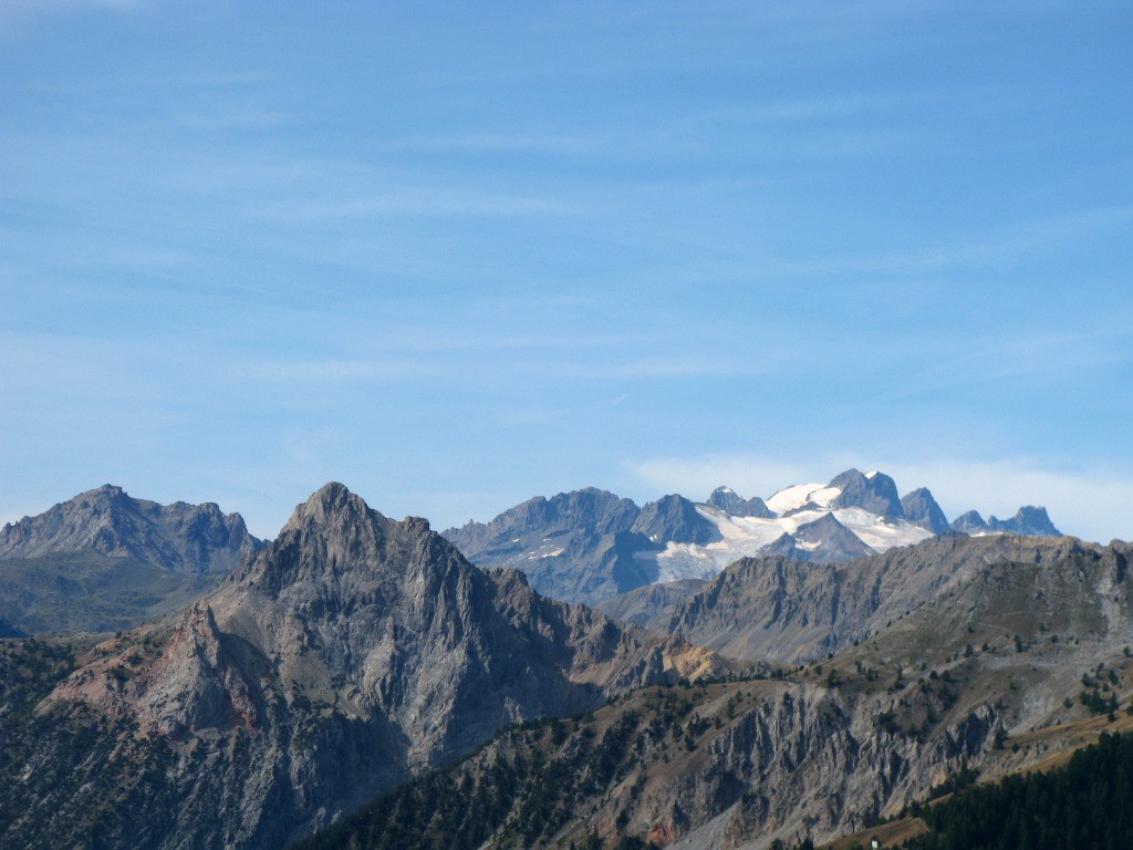 Vue sur Les Cerces et les Ecrins