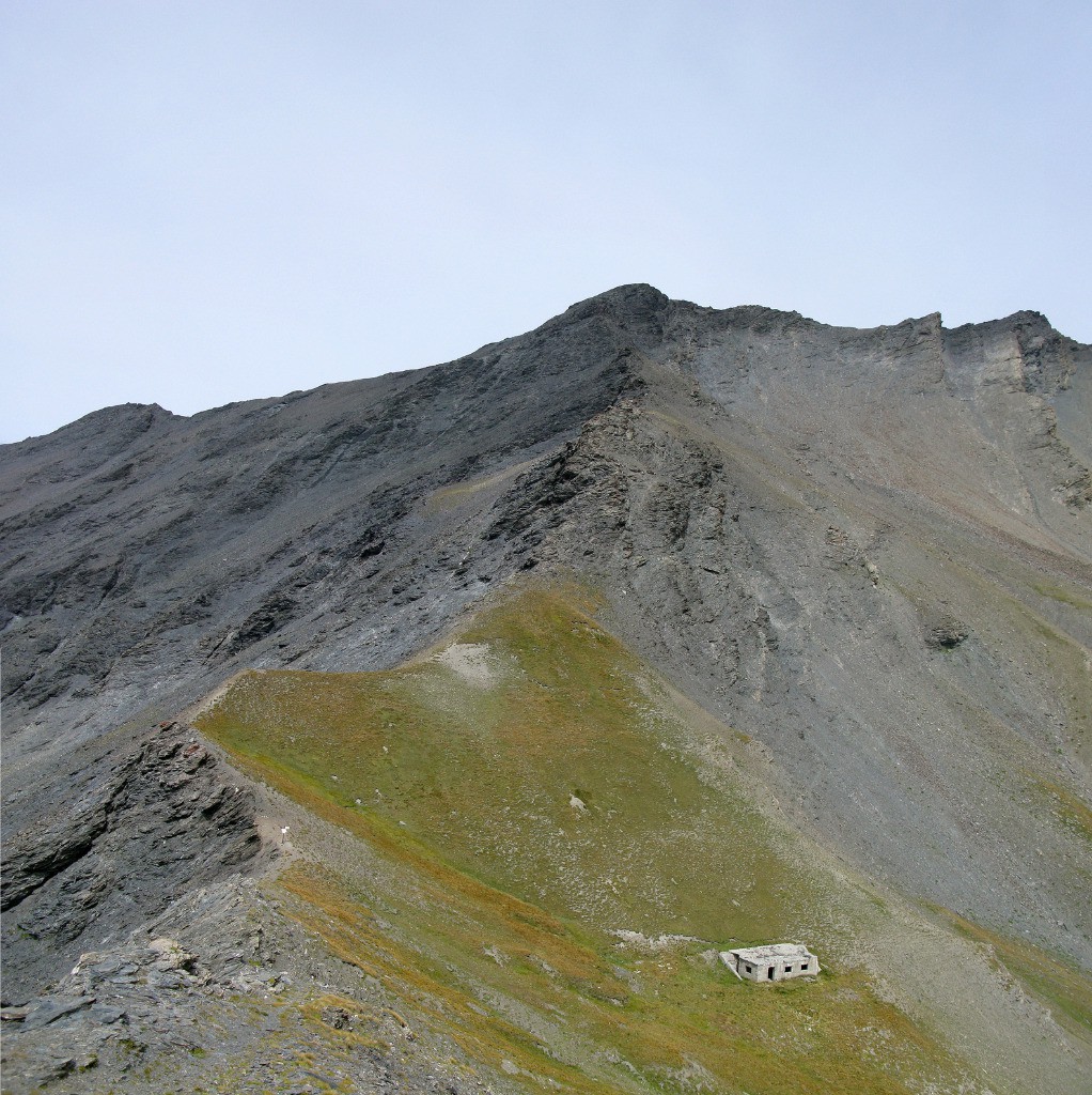 Arrivée au dessus du col de Roccia Verde