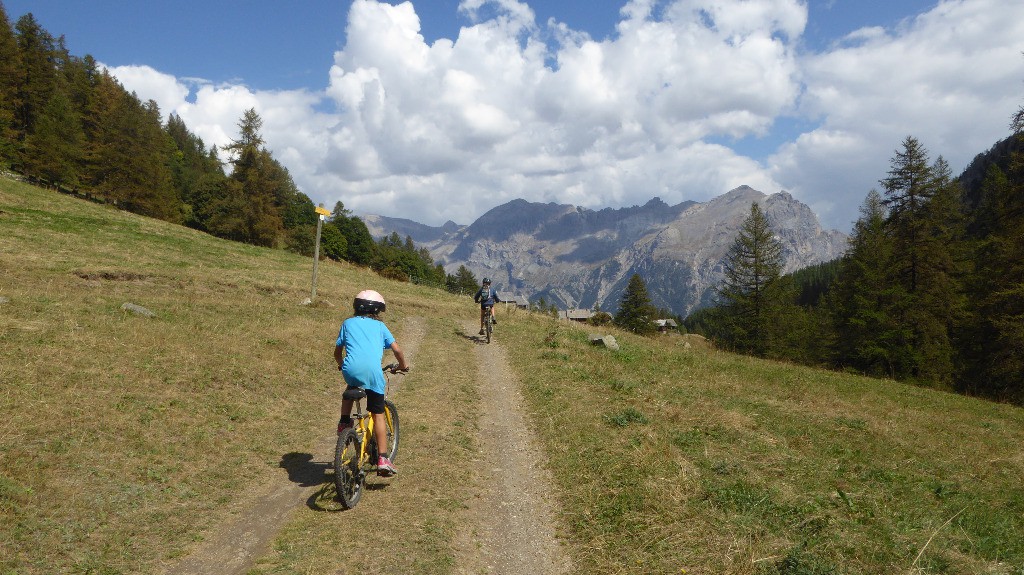 Direction le départ de la descente