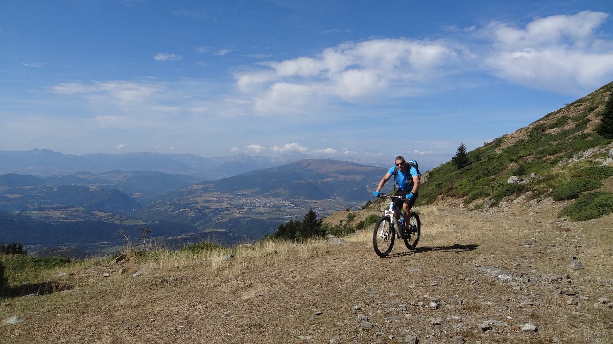 fin de la montée piste