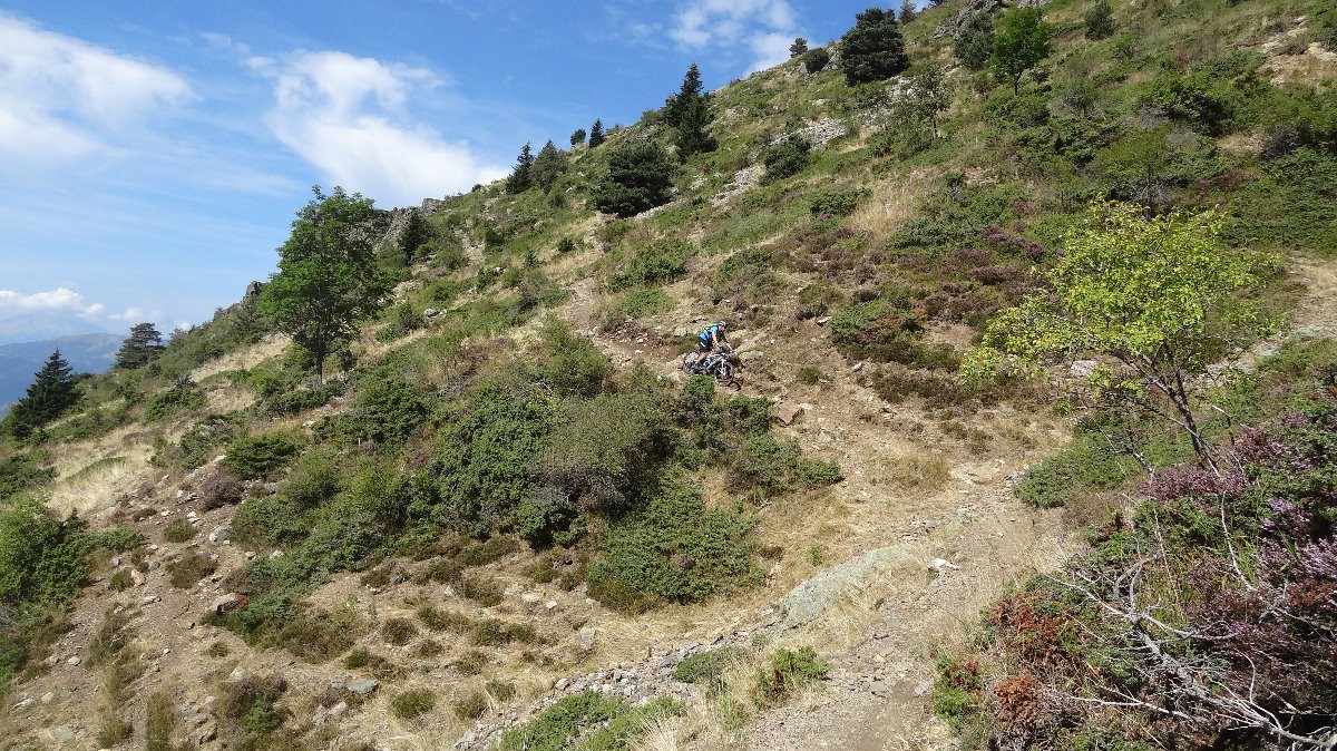 début de la première descente