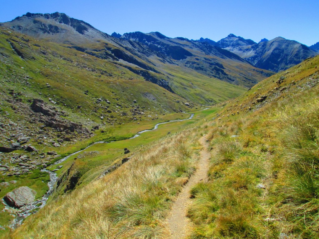 Intermibale descente du haut vallon de l'Ubaye sous le Rubren