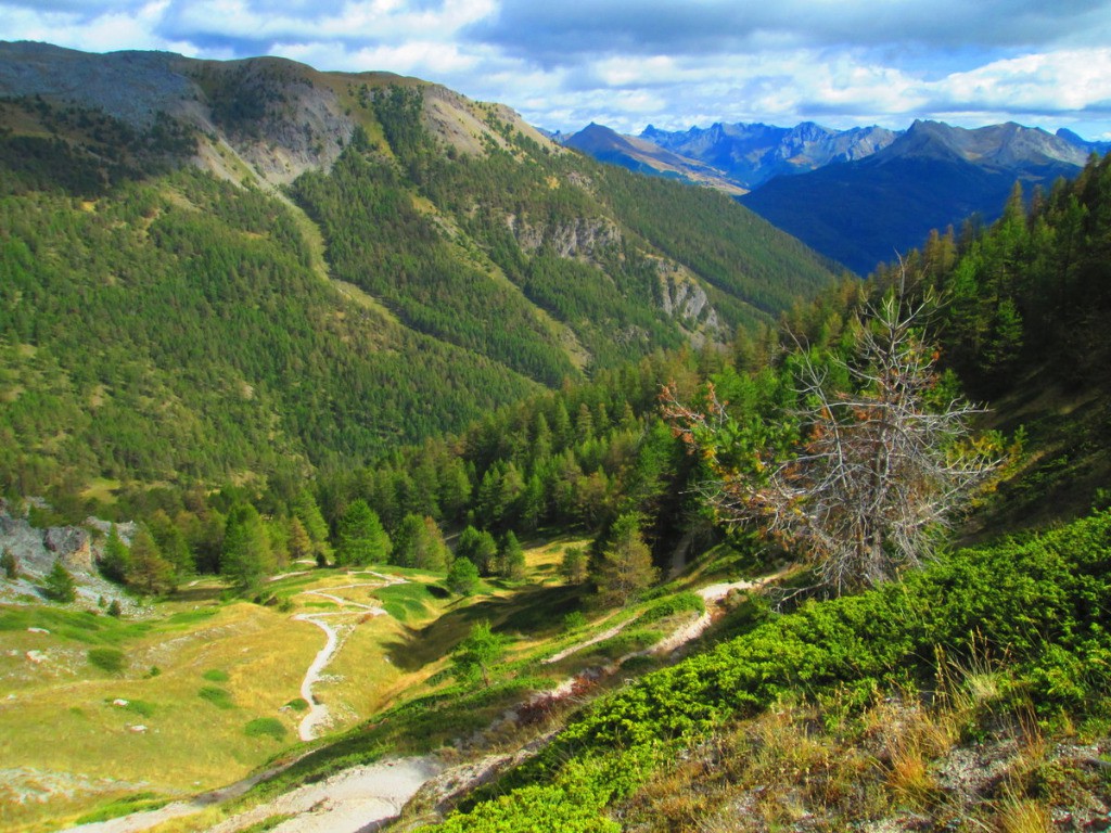 Descente du col Tronchet vers Souliers.