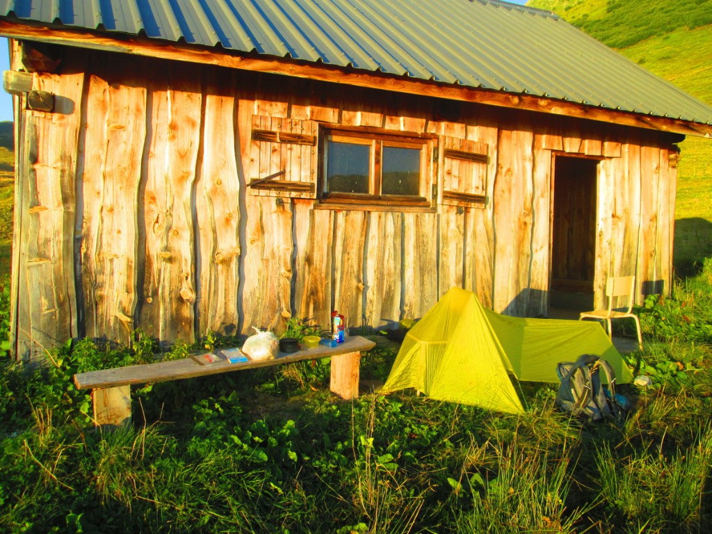 Bivouac à la cabane de Beauregard.