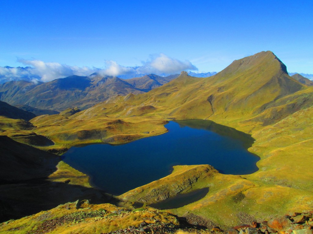 Le lac de Montoliu un peu avant le Port d'urets