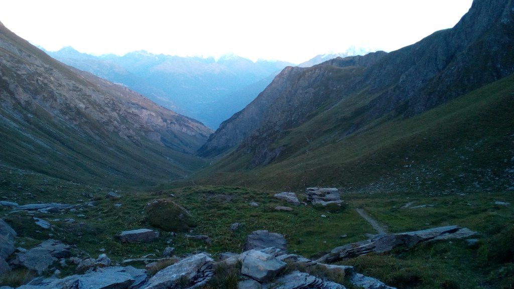 combe qui redescend à Bourg-st-Maurice